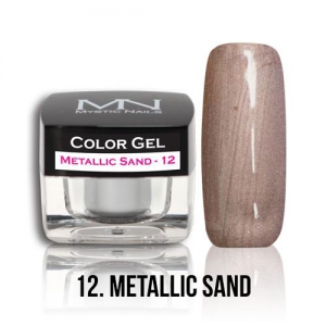 Color Gel - 12 Metallic Sand - 4g