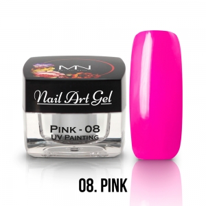 Painting Nail Art Gel - 08 - Pink - (HEMA-free) 4g