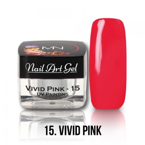 Nail Art Gel 15 - Vivid Pink 4g