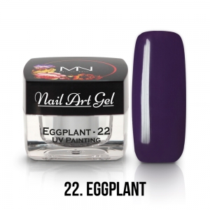 Painting Nail Art Gel - 22 - Eggplant - (HEMA-free) 4g