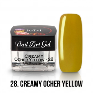 Painting Nail Art Gel - 28 - Ocher Yellow - (HEMA-free) 4g